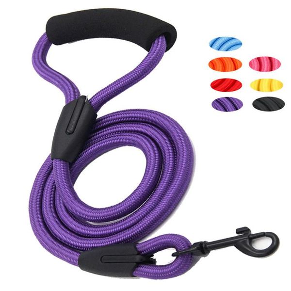 dog collars & leashes leash running walk train for large small cat pets dogs rope nylon tenacity 3 sizes
